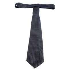 Hermes Bicolor Faconee H Silk Jacquard Classic Tie For Men -Deals Hermes Store luxury men hermes used accessories p246938 004