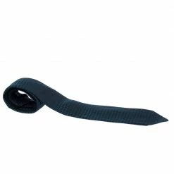 Hermes Bicolor Faconnee H Jacquard Classic Silk Tie For Men