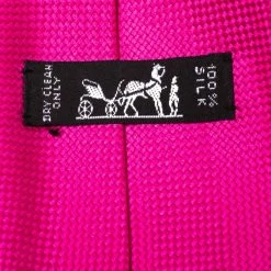 Hermes Hermès Fuchsia Pink Nattée De Soie Tie For Men -Deals Hermes Store luxury men hermes used accessories p278430 1584163192 005