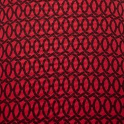 Hermes Hermès Red Interlocking Link Print Silk Twill Tie For Men -Deals Hermes Store luxury men hermes used accessories p278468 008