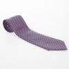 Hermes Purple 'H' Printed Silk Tie For Men -Deals Hermes Store luxury men hermes used accessories p28959 001