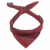 Hermes Maroon Horsebit Print Silk Twill Pocket Square For Men