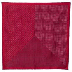 Hermes Maroon Horsebit Print Silk Twill Pocket Square For Men -Deals Hermes Store luxury men hermes used accessories p303317 003