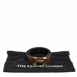 Hermes Marron D'Inde Epsom Leather Constance Reversible Belt 90CM For Men -Deals Hermes Store luxury men hermes used accessories p308240 003