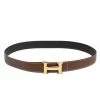 Hermes Marron D'Inde Epsom Leather Constance Reversible Belt 90CM For Men -Deals Hermes Store luxury men hermes used accessories p308240 007