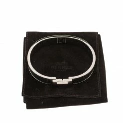 Hermes Clic HH Noir Matte Enamel Palladium Plated Bracelet For Men -Deals Hermes Store luxury men hermes used accessories p316941 1598330027 003