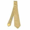 Hermes Yellow Anchor Print Classic Silk Tie For Men -Deals Hermes Store luxury men hermes used accessories p324302 003