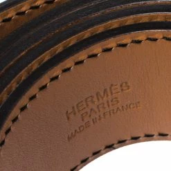 Hermes Black Calf Leather Etriviere Belt 85CM For Men 13 Hermes Black Calf Leather Etriviere Belt 85CM For Men -Deals Hermes Store luxury men hermes used accessories p324728 001