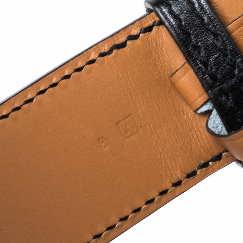 Hermes Black Calf Leather Etriviere Belt 85CM For Men 8 Hermes Black Calf Leather Etriviere Belt 85CM For Men - Image 6