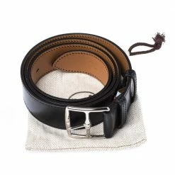 Hermes Black Calf Leather Etriviere Belt 85CM For Men 15 Hermes Black Calf Leather Etriviere Belt 85CM For Men -Deals Hermes Store luxury men hermes used accessories p324728 007