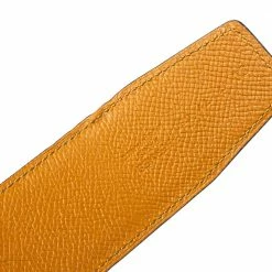 Hermes Tan/Brown Box And Togo Leather Idem Reversible Belt 90CM For Men -Deals Hermes Store luxury men hermes used accessories p364874 003