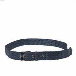 Hermes Hermès Blue H Print Silk Twill Capri Belt For Men