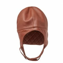 Hermes Brown Leather Aviator Cap (Size 56) For Men 13 Hermes Brown Leather Aviator Cap (Size 56) For Men -Deals Hermes Store luxury men hermes used accessories p392675 002