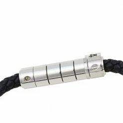 Hermes Hermès Black Braided Leather Goliath Code Bracelet For Men 14 Hermes Hermès Black Braided Leather Goliath Code Bracelet For Men -Deals Hermes Store luxury men hermes used accessories p402202 006