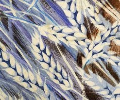 Hermes Blue Wheat Printed Silk Tie For Men -Deals Hermes Store luxury men hermes used accessories p41067 002