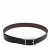 Hermes Noir/Chocolat Box And Togo Leather Quentin Reversible Belt 95 CM For Men