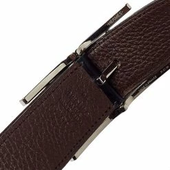 Hermes Noir/Chocolat Box And Togo Leather Quentin Reversible Belt 95 CM For Men -Deals Hermes Store luxury men hermes used accessories p413502 006