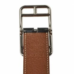Hermes Noir/Gold Box And Togo Leather Cape Cod Reversible Belt 95 CM For Men -Deals Hermes Store luxury men hermes used accessories p416409 006