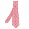 Hermes Pink Curved H Print Silk Classic Tie For Men 2 Hermes Pink Curved H Print Silk Classic Tie For Men -Deals Hermes Store luxury men hermes used accessories p416420 002