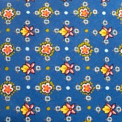 Hermes Blue Printed Silk Traditional Tie For Men -Deals Hermes Store luxury men hermes used accessories p447849 002