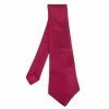 Hermes Burgundy H Print Silk Tie For Men -Deals Hermes Store luxury men hermes used accessories p460720 001