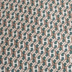 Hermes Beige & Pale Green H Pattern Silk Tie For Men -Deals Hermes Store luxury men hermes used accessories p460741 002