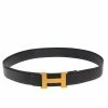 Hermes Hermès Graphite/Noir Chamonix Leather Constance Reversible Belt 105 CM For Men -Deals Hermes Store luxury men hermes used accessories p475497 006