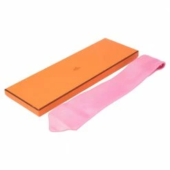 Hermes Hermès Rose Pink Nattée De Soie Tie For Men -Deals Hermes Store luxury men hermes used accessories p482933 006