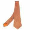 Hermes Hermès Orange 7 H Equilibre Silk Tie For Men -Deals Hermes Store luxury men hermes used accessories p503823 001