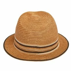 Hermes Brown Striped Detail Hemp Claudio Hat (59) For Men -Deals Hermes Store luxury men hermes used accessories p504217 003