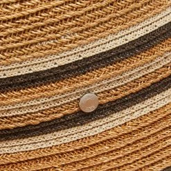 Hermes Brown Striped Detail Hemp Claudio Hat (59) For Men -Deals Hermes Store luxury men hermes used accessories p504217 006