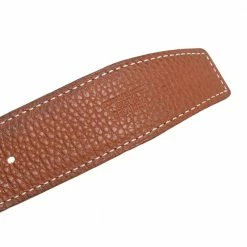 Hermes Gold/Noir Togo And Box Leather H Reversible Buckle Belt 100CM For Men -Deals Hermes Store luxury men hermes used accessories p509266 002