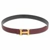 Hermes Rogue H/Noir Togo And Box Leather H Reversible Buckle Belt 100CM For Men -Deals Hermes Store luxury men hermes used accessories p509273 003