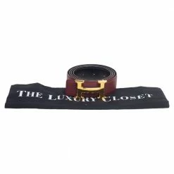 Hermes Rogue H/Noir Togo And Box Leather H Reversible Buckle Belt 100CM For Men -Deals Hermes Store luxury men hermes used accessories p509273 005