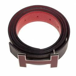 Hermes Moka/Rogue Casaque Evercolor And Chamonix H Reversible Buckle Belt 100CM For Men -Deals Hermes Store luxury men hermes used accessories p509284 003