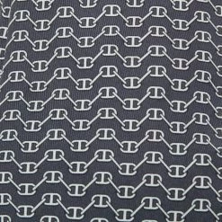 Hermes Hermès Grey Chaine D'Ancre Print Silk Tie For Men -Deals Hermes Store luxury men hermes used accessories p510196 006