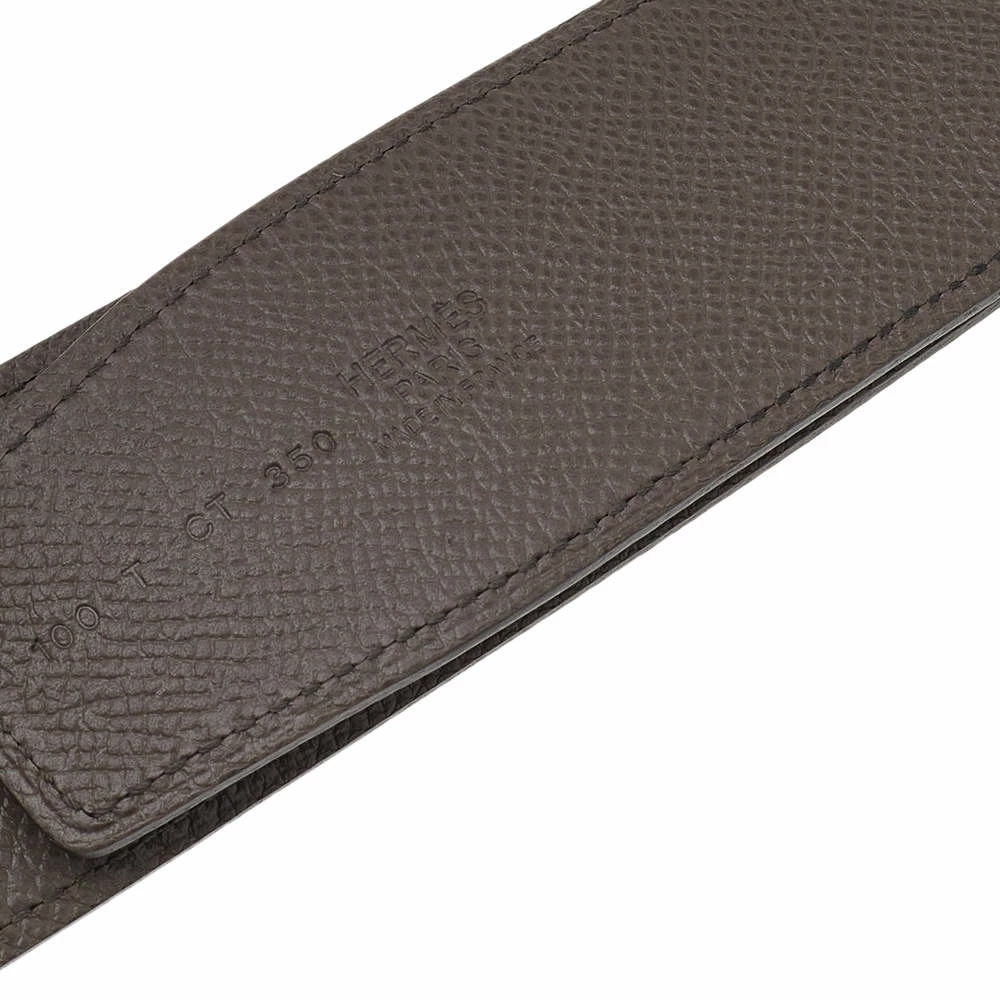 Hermes Noir/Etain Epsom And Noir/Ebene Box Constance Buckle Belt 100CM & 95 CM For Men 9 Hermes Noir/Etain Epsom And Noir/Ebene Box Constance Buckle Belt 100CM & 95 CM For Men - Image 7