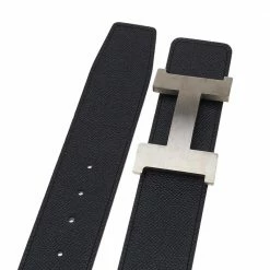 Hermes Noir/Etain Epsom And Noir/Ebene Box Constance Buckle Belt 100CM & 95 CM For Men 15 Hermes Noir/Etain Epsom And Noir/Ebene Box Constance Buckle Belt 100CM & 95 CM For Men -Deals Hermes Store luxury men hermes used accessories p518506 005
