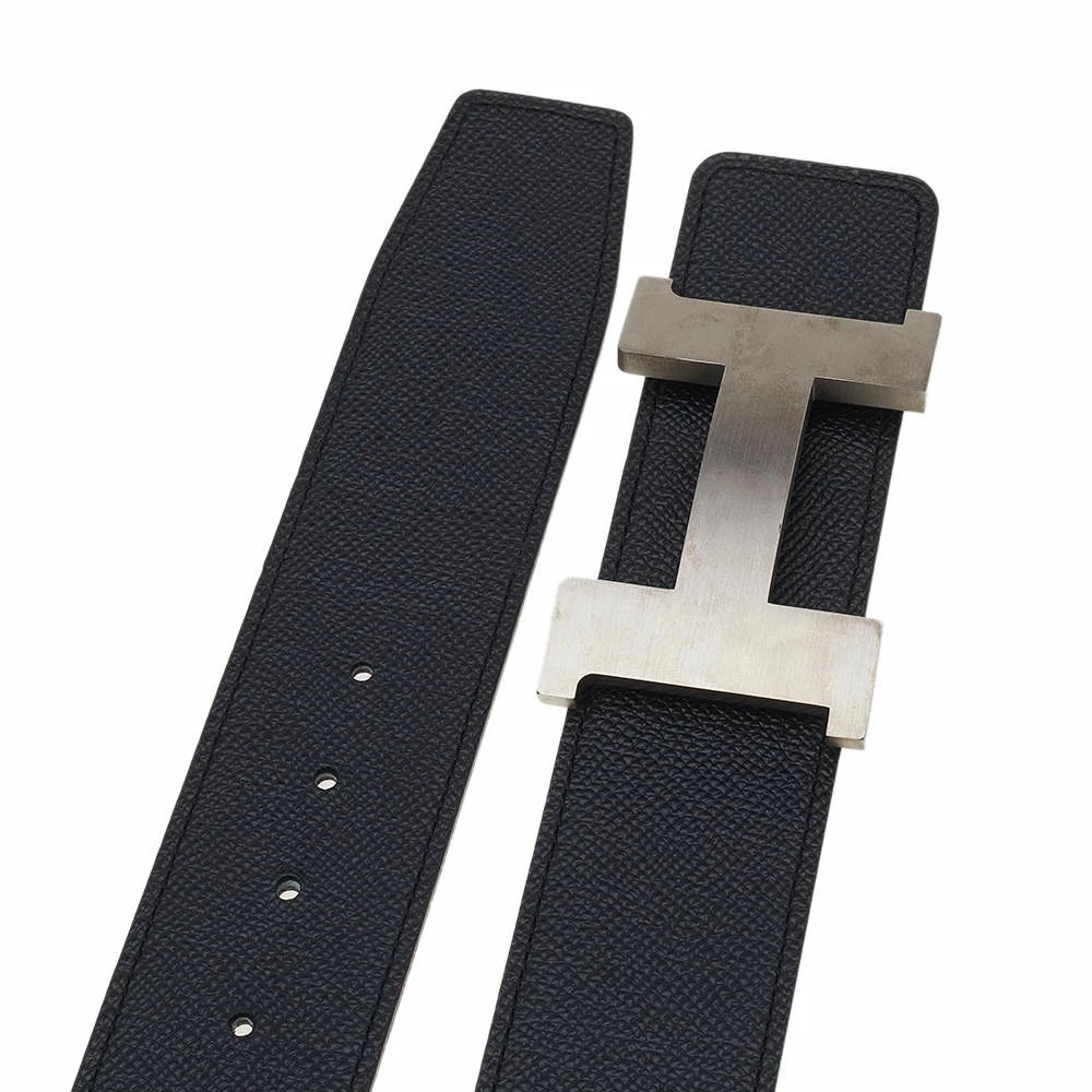 Hermes Noir/Etain Epsom And Noir/Ebene Box Constance Buckle Belt 100CM & 95 CM For Men 8 Hermes Noir/Etain Epsom And Noir/Ebene Box Constance Buckle Belt 100CM & 95 CM For Men - Image 6