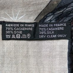 Hermes Beige Caducee Rock Cashmere & Silk Scarf For Men -Deals Hermes Store luxury men hermes used accessories p518855 002