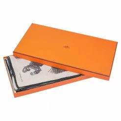 Hermes Beige Caducee Rock Cashmere & Silk Scarf For Men -Deals Hermes Store luxury men hermes used accessories p518855 004