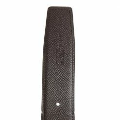 Hermes Black/Chocolate Swift And Epsom Leather Reversible H Buckle Belt 100CM For Men -Deals Hermes Store luxury men hermes used accessories p556885 005