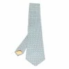 Hermes Blue & Yellow Geometric Patterned Silk Traditional Tie For Men -Deals Hermes Store luxury men hermes used accessories p577649 001