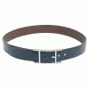 Hermes Chocolat/Bleu De Presse Box And Togo Leather Quentin H Reversible Belt 85CM For Men