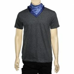 Hermes Hermès Blue La Voie Lactee Silk Gavroche Scarf For Men -Deals Hermes Store luxury men hermes used accessories p586302 001