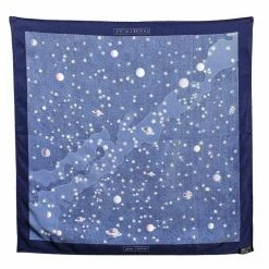 Hermes Hermès Blue La Voie Lactee Silk Gavroche Scarf For Men -Deals Hermes Store luxury men hermes used accessories p586302 1643963529 006