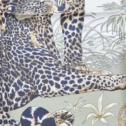 Hermes Hermès Black & Cream Jungle Love Silk Gavroche Scarf For Men -Deals Hermes Store luxury men hermes used accessories p586316 002