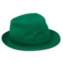 Hermes Green Cotton H Embroidered Funky Fedora Hat Size 58 For Men
