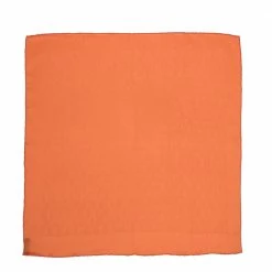 Hermes Hermès Orange Faconnee Grand H Silk Pocket Square For Men