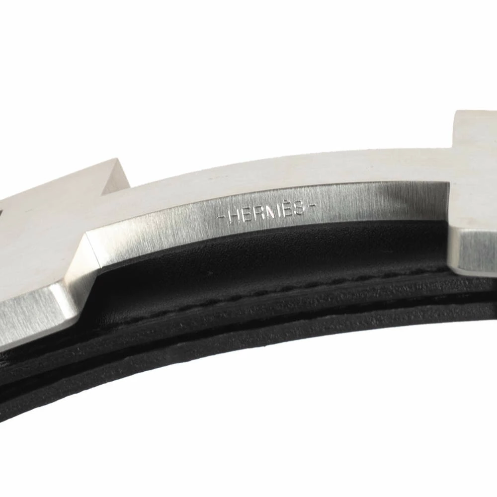 Hermes Black/Moka Box And Swift Leather Constance Reversible Belt 100CM For Men 6 Hermes Black/Moka Box And Swift Leather Constance Reversible Belt 100CM For Men - Image 4